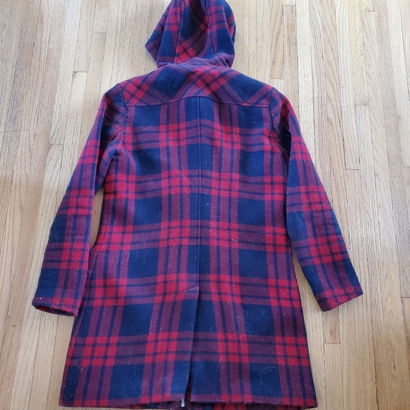 Wool plaid coat - Picture 2 of 3
